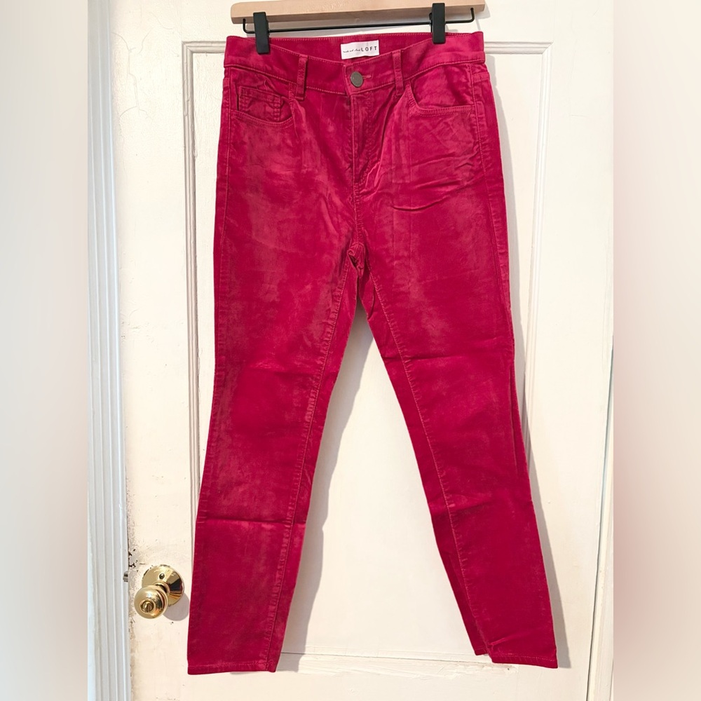 Anne Taylor LOFT Corduroy Pants - Petite Pink